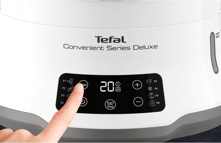 Tefal Stoomoven Convenient Series Deluxe Touchscreen 8 programma's 3 niveaus roestvrijstalen container VC502D - Foto 7