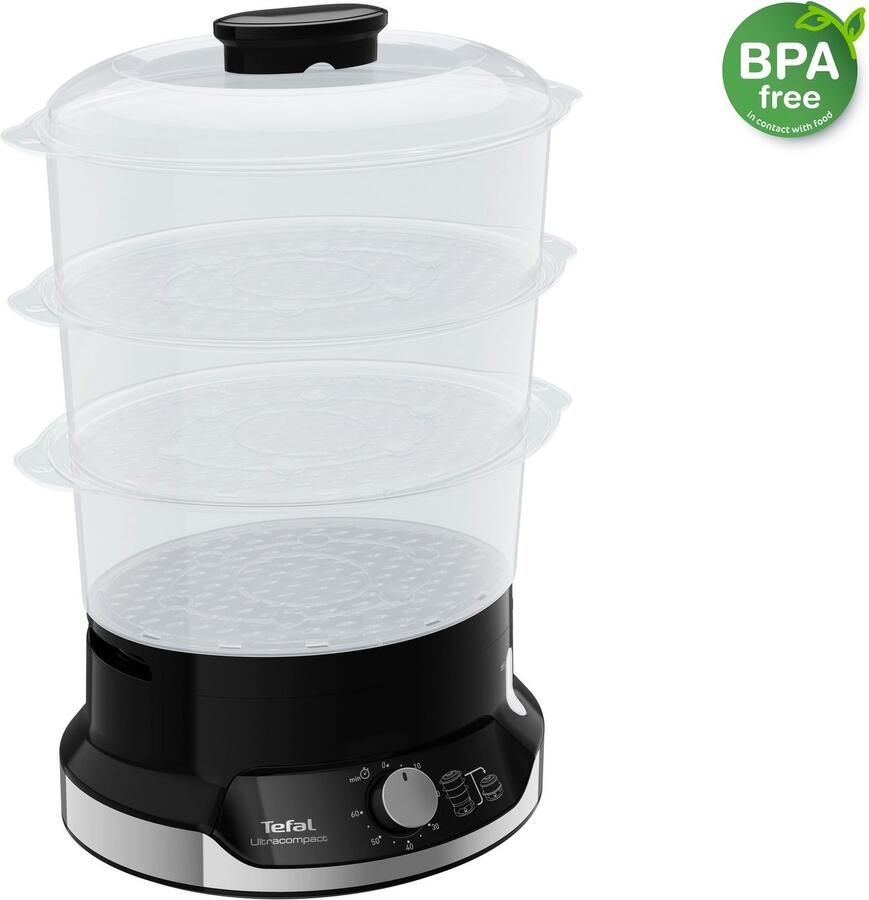 Tefal Stoomoven Ultracompact 3 opzetstukken 60-minuten-timer 9 l capaciteit rijstinzet vc2048 - Foto 2