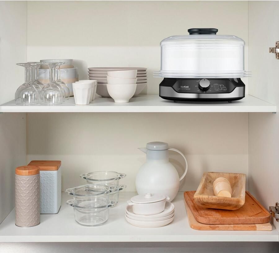 Tefal Stoomoven Ultracompact 3 opzetstukken 60-minuten-timer 9 l capaciteit rijstinzet vc2048 - Foto 3