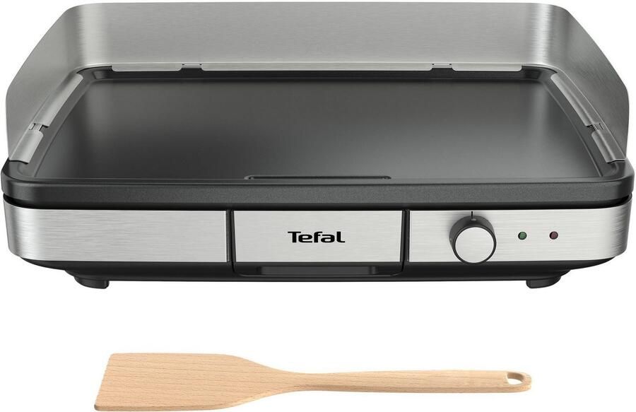 Tefal Tafelgrill CB690D Maxi Plancha XXL antiaanbaklaag inclusief afneembare windbescherming + houten spatel - Foto 4