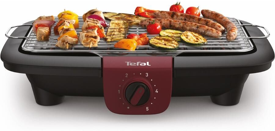 Tefal Tafelgrill EasyGrill Adjust met water vulbare lekbak tegen rook en geuren vaatwasmachinebestendig rooster en druppelschaal plaatsbesparend bg90e5 - Foto 7
