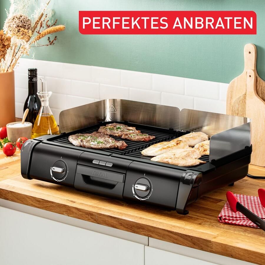 Tefal Tafelgrill TG800N Family-Grill Indoor- & outdoor-elektrische grill 2 grillplaten anti-aanbaklaag 2400 W - Foto 2