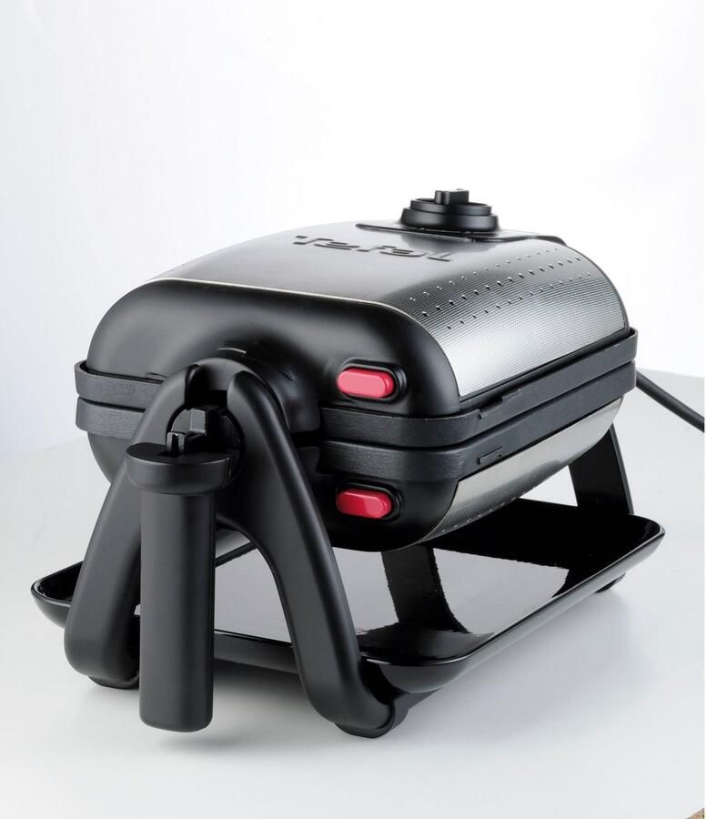 Tefal King Size WM756D Wafelijzer Anti-aanbaklaag Voor Grote Wafels Uitneembare Platen Regelbare Thermostaat 1200W - Foto 3