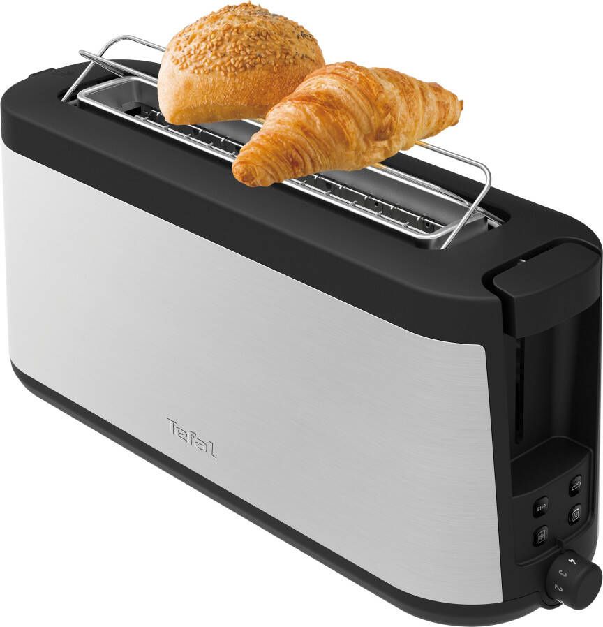 Tefal Toaster TL4308 Element 4 instellingen lange sleuf met geïntegreerd broodroosteropzetstuk