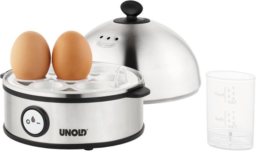 Unold Edel Eierkoker Controlelampje BPA-vrij RVS Zwart