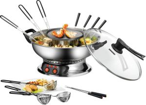 Unold 48746 Asia Fondue Elektrische Fonduepan 6 Fonduevorkjes