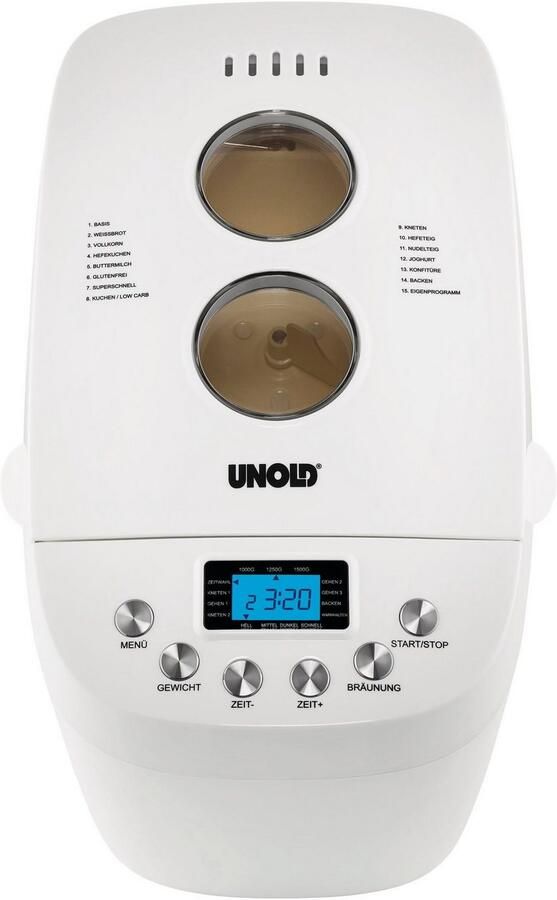 Unold Broodbakmachine 68520 BACKMEISTER Big white - Foto 9