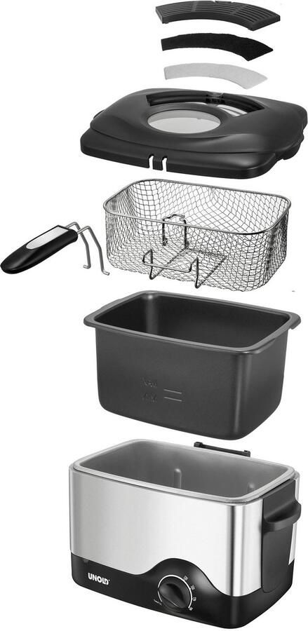 Unold Friteuse Kompakt 58615 Inhoud bijv. 0 5 kg patat frites - Foto 5