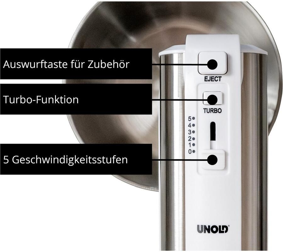 Unold Handmixer 78720 met mengkom Hannah - Foto 2