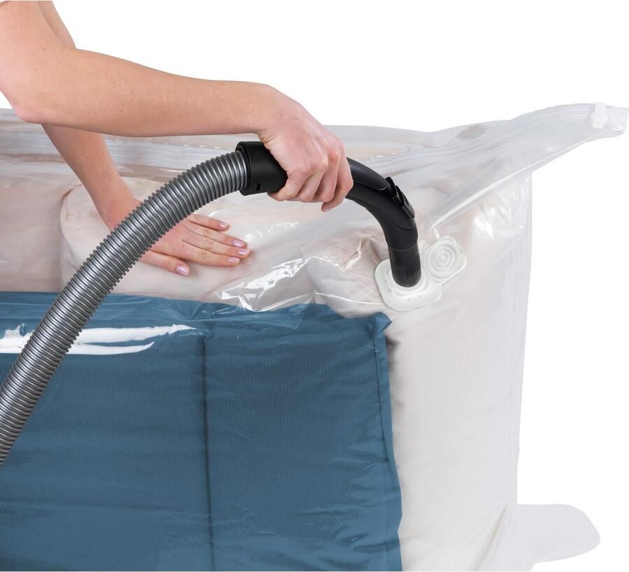 Wenko Vacumeerzak Vacuüm jumbo cube XXL extra grote vacuümzak voor kleding tuinkussens & dekbedden (1-delig) - Foto 6