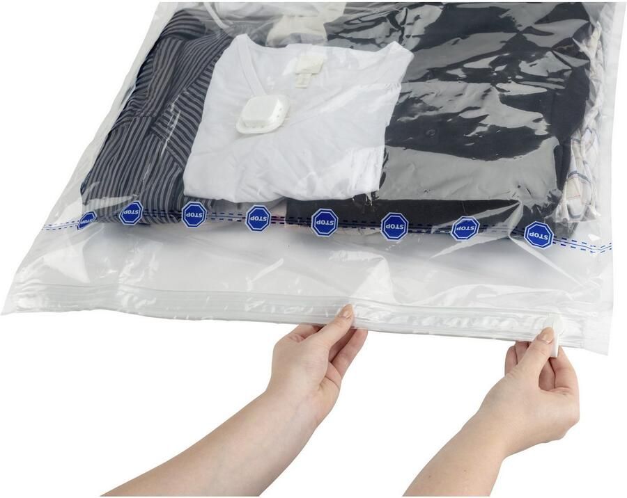 Wenko Vacumeerzak Vacuüm jumbo cube XXL extra grote vacuümzak voor kleding tuinkussens & dekbedden (1-delig) - Foto 8