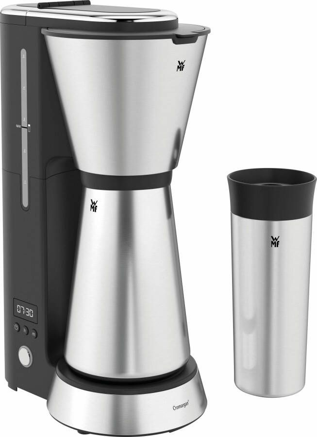 WMF Kitchenmini's koffiezetapparaat thermoskan zwart zilver 6 kopjes