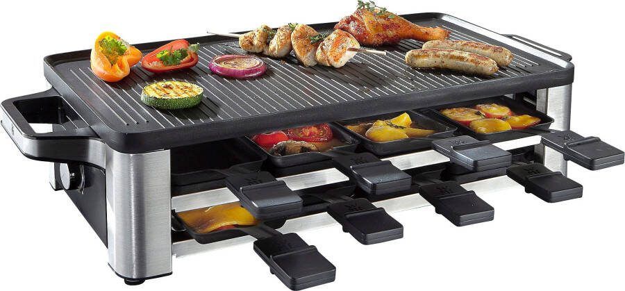 WMF Raclette LONO incl. parkeerlaag voor ongebruikte pannetjes Vaatwasmachinebestendige pannen en spatels anti-aanbakplaat - Foto 2