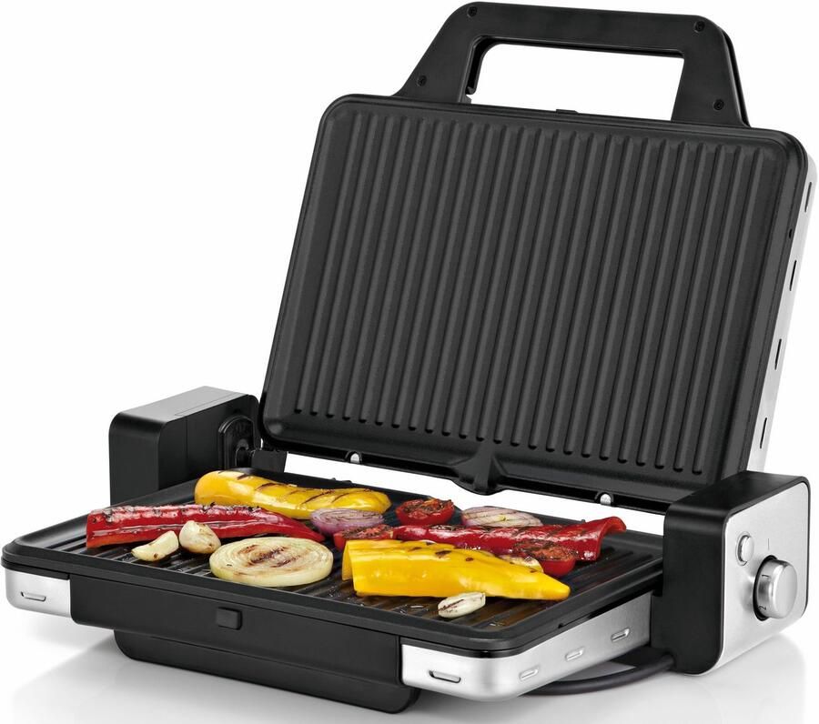 WMF Lono Contactgrill 2-in-1 Grillplaat RVS 2100W Geschikt voor Panini en Grillen - Foto 2