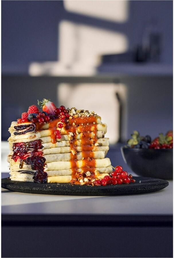 WMF Crêpe maker LONO crêperie afneembare vaatwasmachinebestendige plaat incl. crêpe-spatel en deegverdeler 6 warmtestanden overlooprand - Foto 7