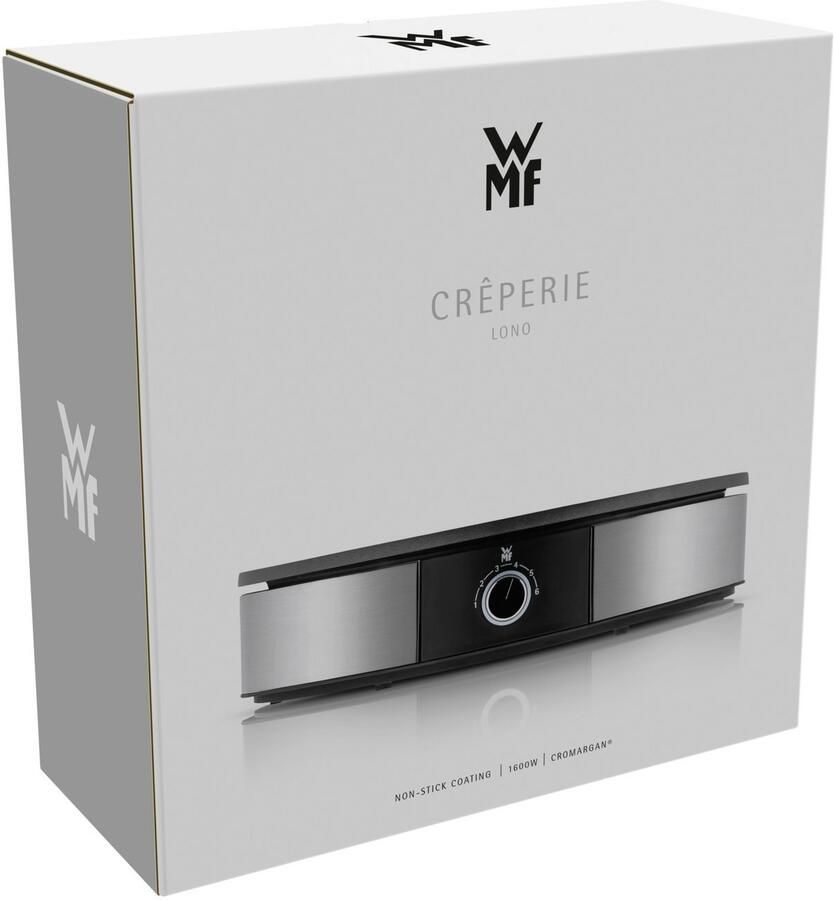 WMF Crêpe maker LONO crêperie afneembare vaatwasmachinebestendige plaat incl. crêpe-spatel en deegverdeler 6 warmtestanden overlooprand