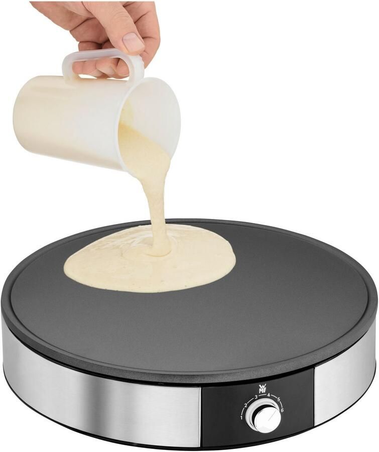 WMF Crêpe maker LONO crêperie afneembare vaatwasmachinebestendige plaat incl. crêpe-spatel en deegverdeler 6 warmtestanden overlooprand - Foto 3