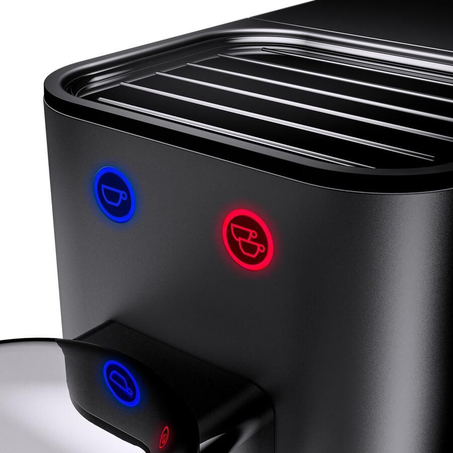 WMF Espressomachine Lumero Stone Grey compact subtiele led-verlichting 15 bar 1350 watt melkopschuimer