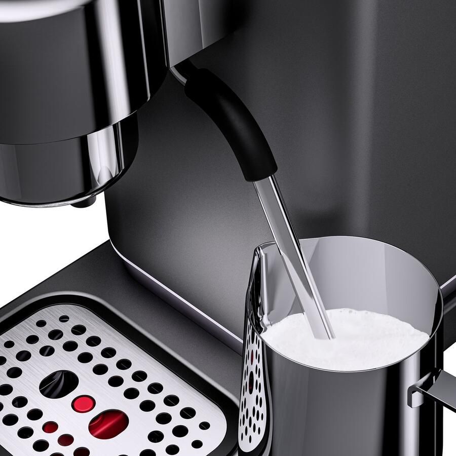 WMF Espressomachine Lumero Stone Grey compact subtiele led-verlichting 15 bar 1350 watt melkopschuimer - Foto 2