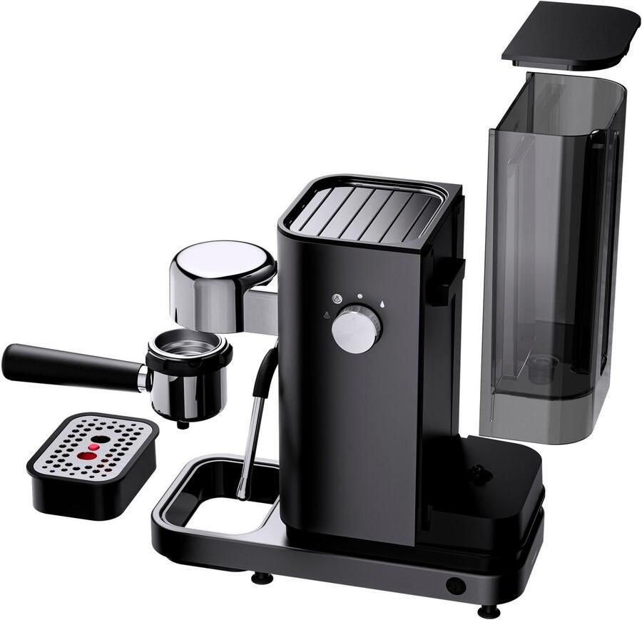 WMF Espressomachine Lumero Stone Grey compact subtiele led-verlichting 15 bar 1350 watt melkopschuimer - Foto 6