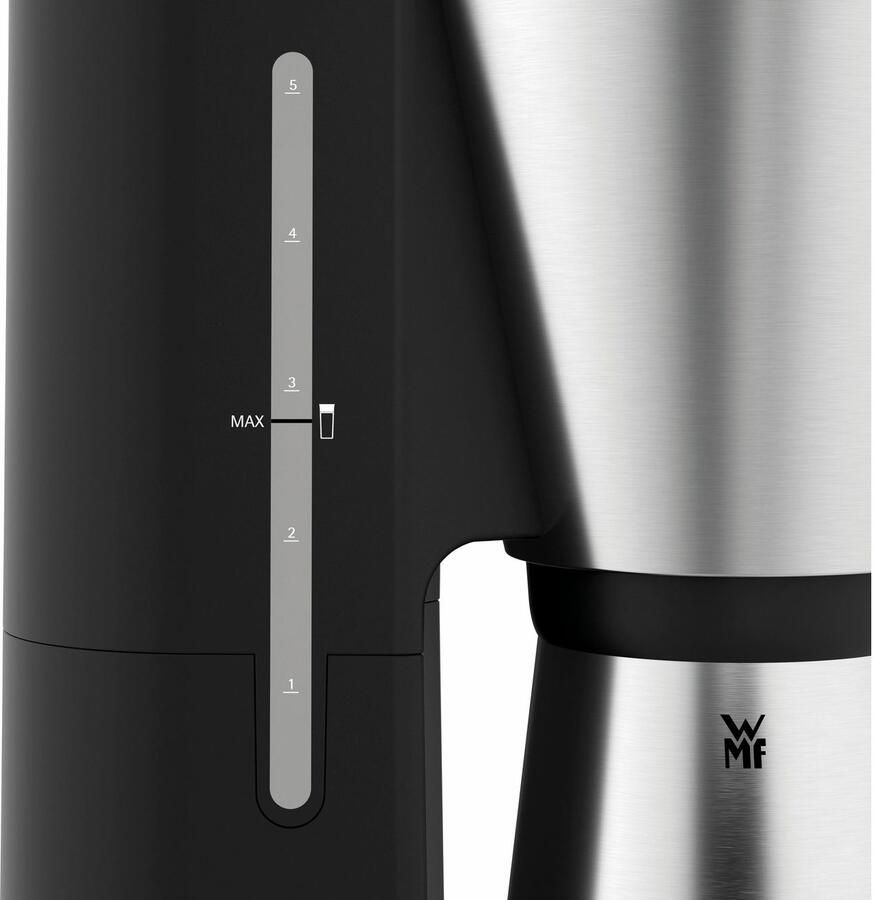 WMF Kitchenmini&apos;s koffiezetapparaat thermoskan zwart zilver 6 kopjes - Foto 2