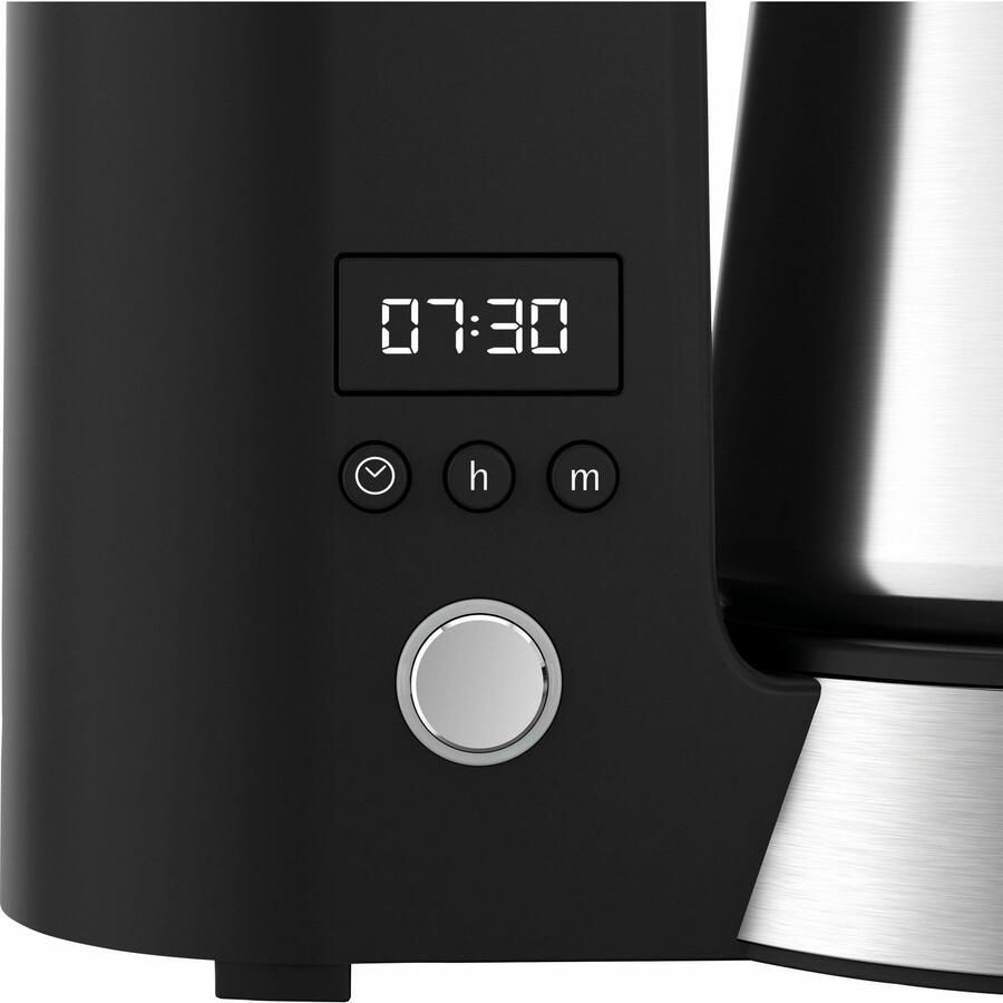 WMF Kitchenmini&apos;s koffiezetapparaat thermoskan zwart zilver 6 kopjes
