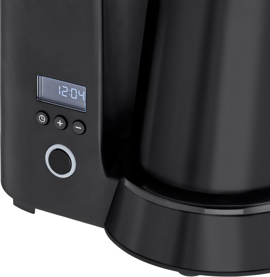WMF Filterkoffieapparaat KÜCHENminis Aroma Thermo to go Deep Black 0 625 l Automatische uitschakeling Cromargan incl. thermoskan en thermo-drinkbeker