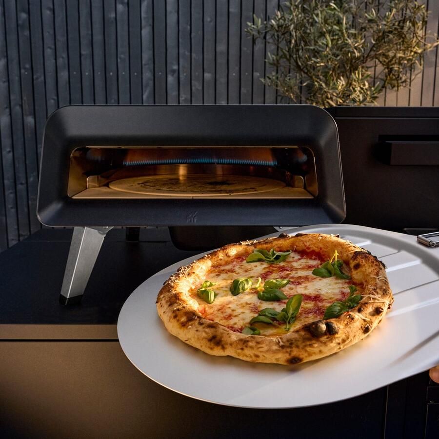 WMF Pizza-oven Pizzaiolo Pro gaspizzaoven knapperige resultaten in 90 seconden automatisch draaimechanisme hoogwaardige pizzasteen incl. pizzaschep - Foto 2