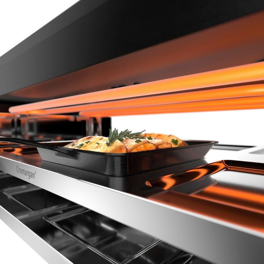 WMF Raclette Master indirecte LED-verlichting keramische coating Variabele temperatuur vaatwasmachinebestendige pannetjes en spatels - Foto 9