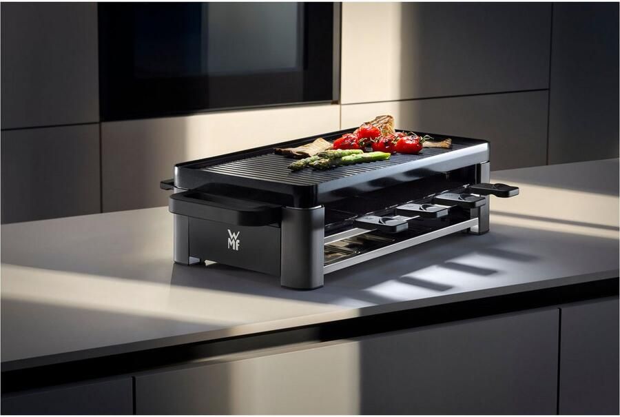 WMF Raclette Master indirecte LED-verlichting keramische coating Variabele temperatuur vaatwasmachinebestendige pannetjes en spatels - Foto 5