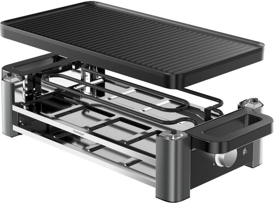 WMF Raclette Master indirecte LED-verlichting keramische coating Variabele temperatuur vaatwasmachinebestendige pannetjes en spatels - Foto 3