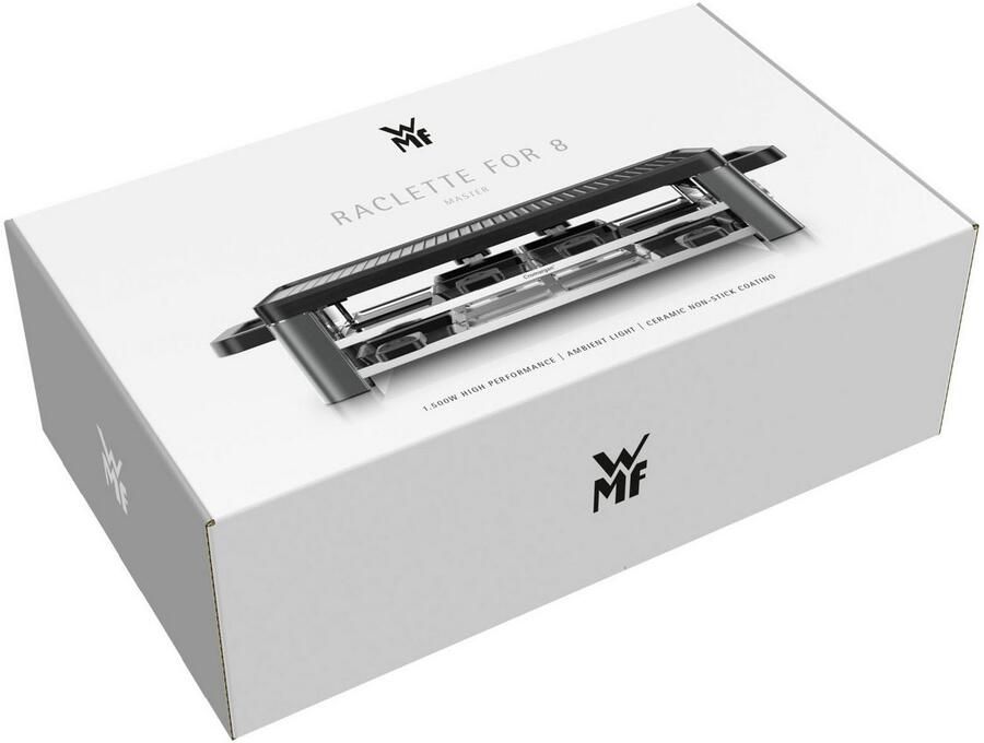 WMF Raclette Master indirecte LED-verlichting keramische coating Variabele temperatuur vaatwasmachinebestendige pannetjes en spatels - Foto 2