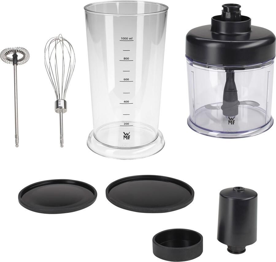 WMF Lineo Staafmixer 4-in-1 Inclusief Melkopschuimer 700W RVS BPA-vrij
