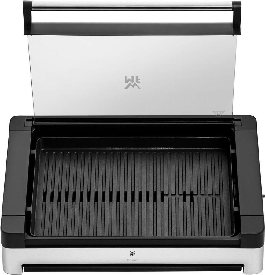 WMF Lono 415430011 Tafelgrill Glazen Deksel RVS 2000W Geschikt voor Binnen en Buiten