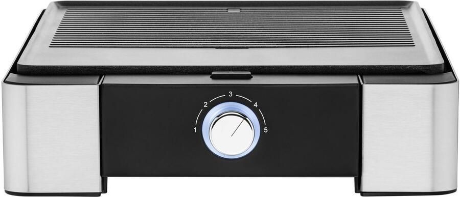WMF Tafelgrill LONO vlak & geribbeld traploze temperatuurinstelling anti-aanbak grillplaat - Foto 5