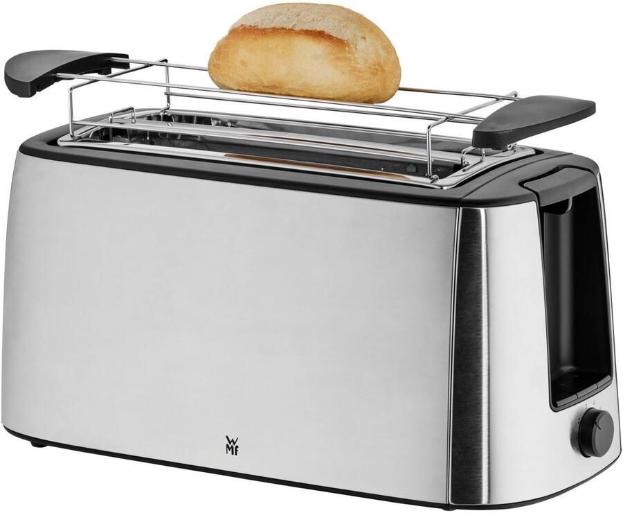 WMF Toaster Bueno Pro dubbele lange sleuf toaster XXL toast broodjesrooster 6 bruiningsniveaus broodcentrering kruimellade cromargan behuizing - Foto 4