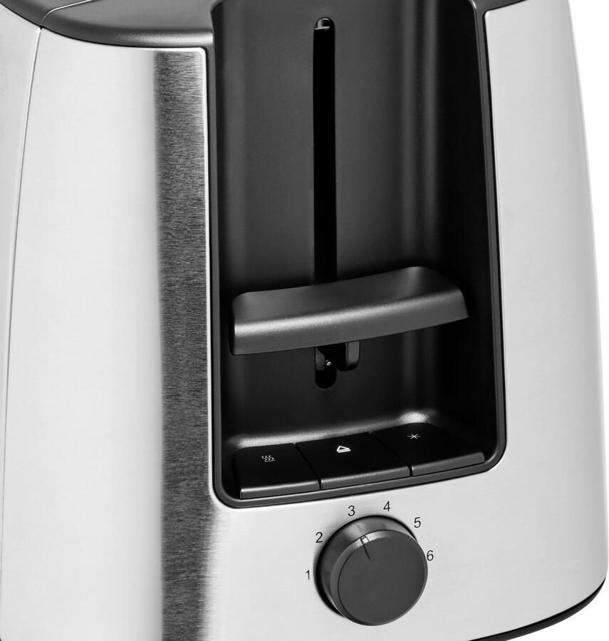 WMF Toaster Bueno Pro dubbele lange sleuf toaster XXL toast broodjesrooster 6 bruiningsniveaus broodcentrering kruimellade cromargan behuizing