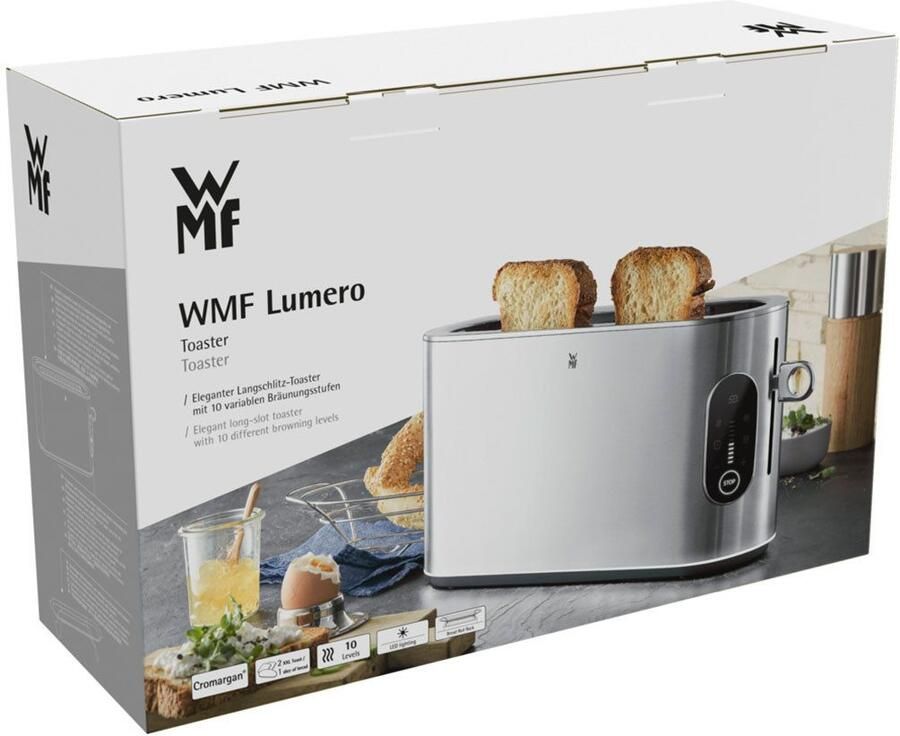 WMF Lumero Broodrooster 10 Bruiningsniveaus RVS LED Verlichting Voor Brede Sneetjes - Foto 4