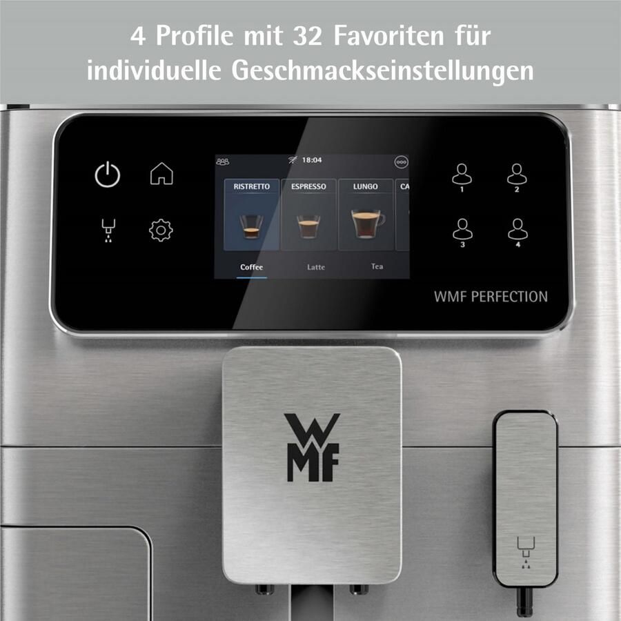 WMF Volautomatisch koffiezetapparaat Perfection 640 CP812D10 zeer stil hoogwaardige behuizing led-omgevingslicht - Foto 2