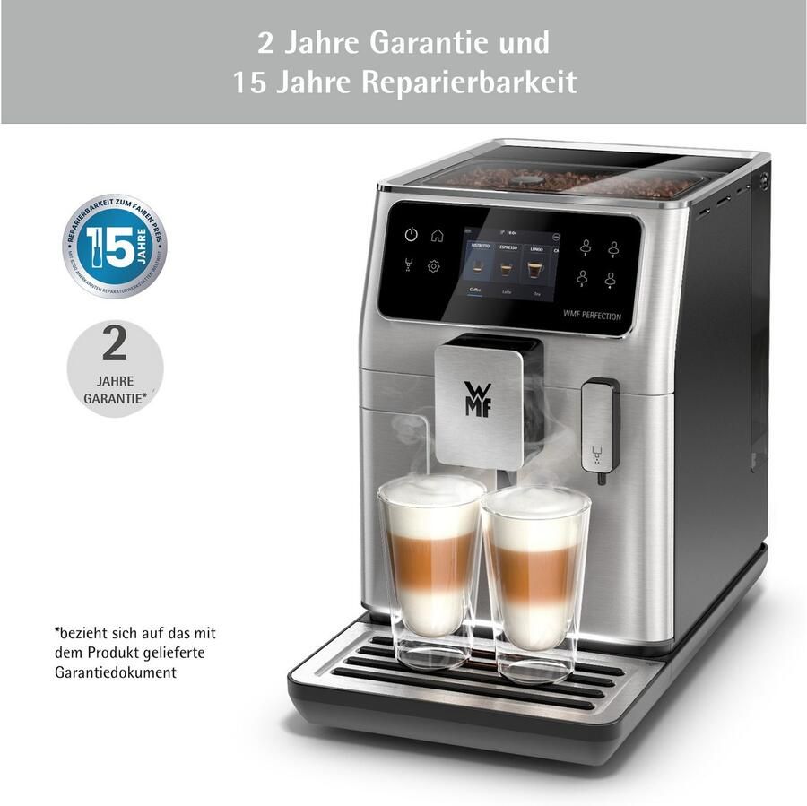 WMF Volautomatisch koffiezetapparaat Perfection 640 CP812D10 zeer stil hoogwaardige behuizing led-omgevingslicht - Foto 5