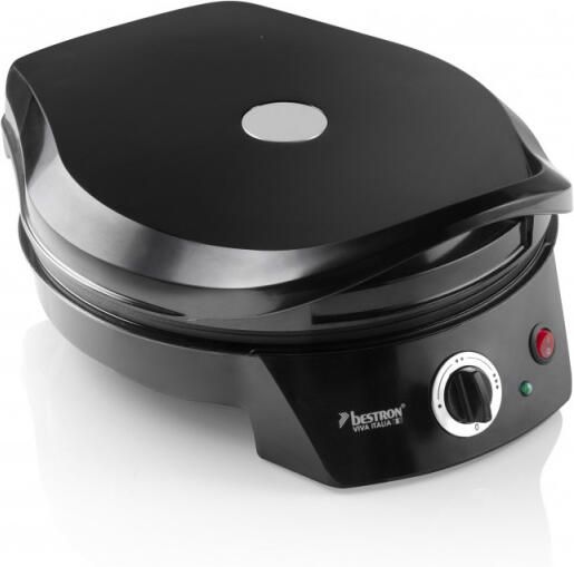 Bestron Pizzaoven tot max. 230 °C Pizzamaker met boven- onderwarmte voor zelfgemaakte of diepvriespizza's tarte flambée quiche of wraps tot Ø 27cm 1.800 watt zwart - Foto 4