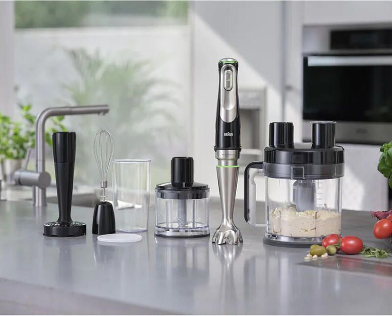 Braun Staafmixer MultiQuick 9 MQ 9187XLI 1200W traploos dynamisch mes Spatbescherming extra maalmes 2 modi + pulsfunctie keukenmachine - Foto 10