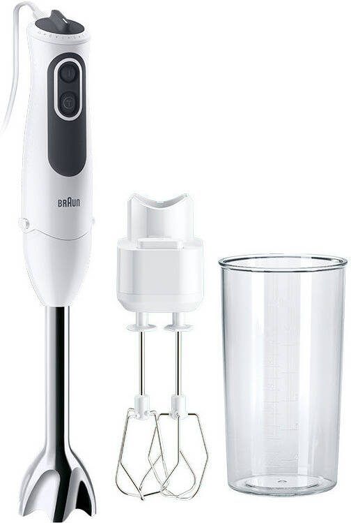 Braun MultiQuick 3 Vario MQ 3105B WH Staafmixer Wit Grijs
