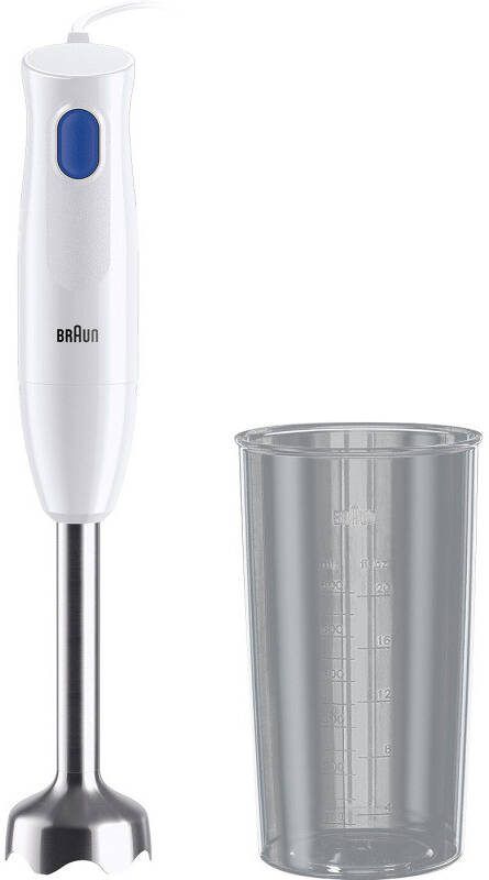 Braun MultiQuick 1 MQ10.001M – Staafmixer lichtgewicht Eenvoudige bediening RVS staafmixervoet Wit 450 W - Foto 2