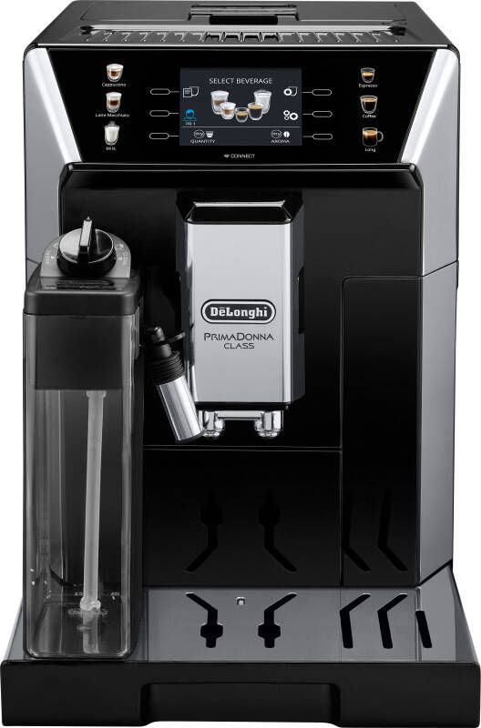 De Longhi De'Longhi PrimaDonna ECAM 550.65.SB Volautomatische espressomachine Zwart Zilver