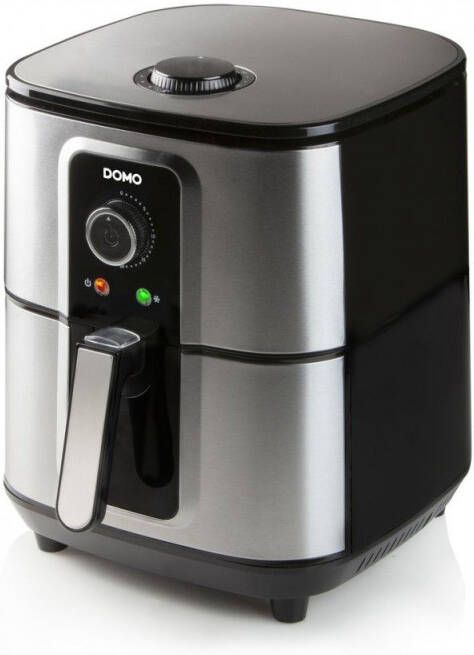 Domo DO536FR Deli-Fryer 5.5L Hetelucht friteuse 1.5kg 80° tot 200°C 30min timer Teflon tank en mand