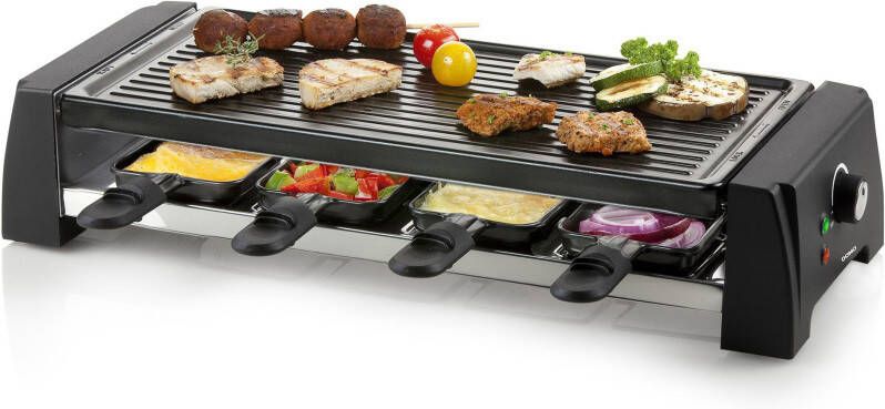 Domo DO9189G Gourmetset Steengrill Raclette 8 Personen Verwisselbare platen PFAS-vrij 1200W - Foto 6