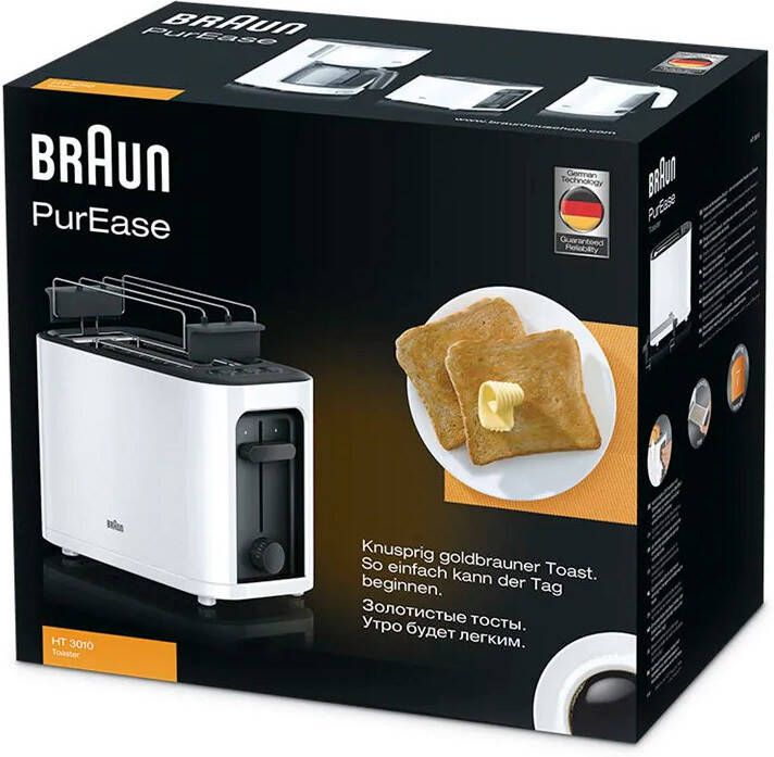 Braun PurEase Broodrooster HT 3010 WH Broodrooster