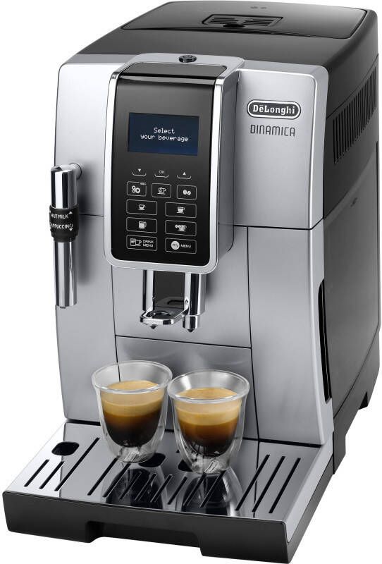 De'Longhi DeLonghi DINAMICA ECAM 350.35.SB Vrijstaand Volledig automatisch Espressomachine Zwart Zilver