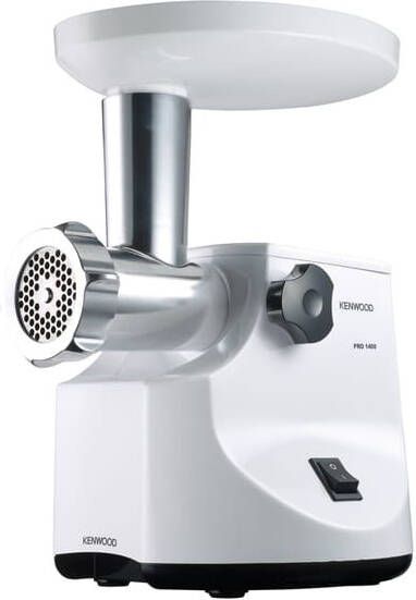 Kenwood Vleesmolen MG 450 2 worstenmaker-opzet 1 kibbeh-opzet 3 gatschijven - Foto 4